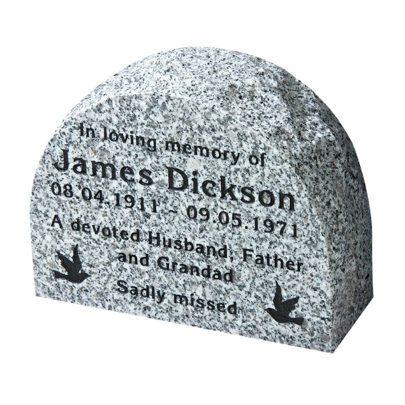 Rustic Memorial Boulder